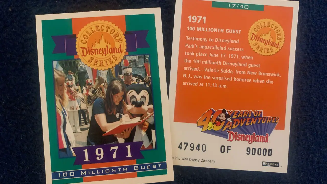 100 Millionth Guest - 30 Years Ago at Disneyland