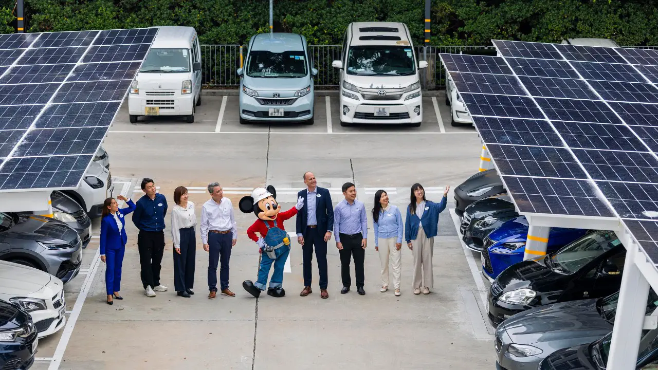 Hong Kong Disneyland Resort Unveils Hong Kong’s First and Largest Car Park Solar Canopy Project