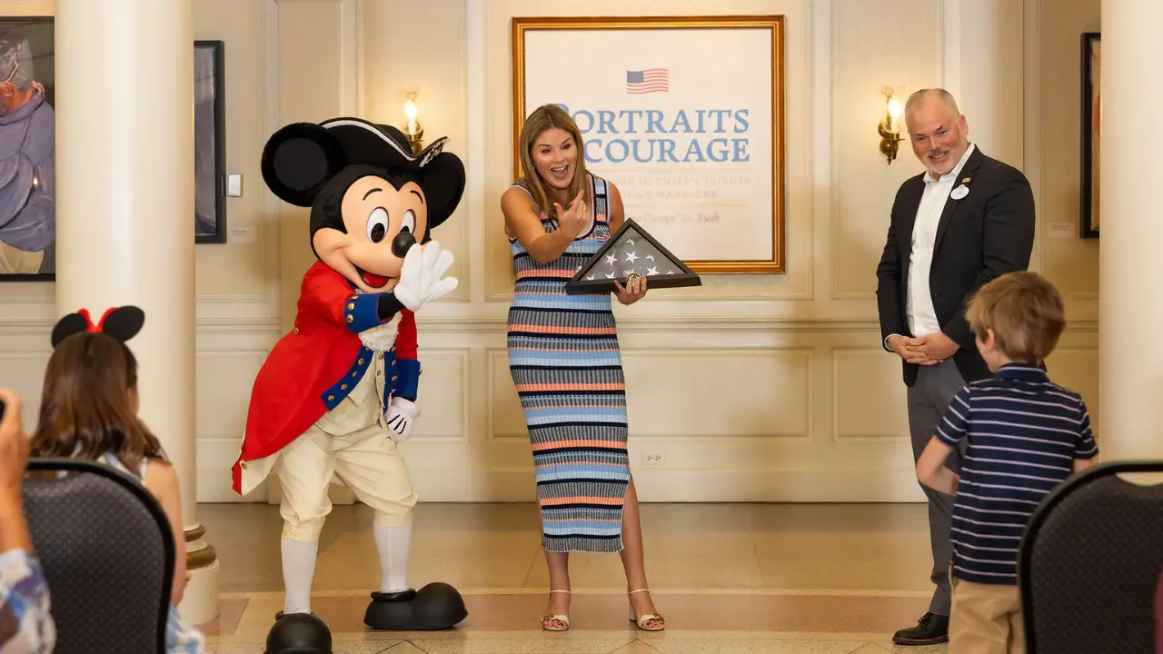 Jenna Bush Hager Visits EPCOT and Salutes Veterans