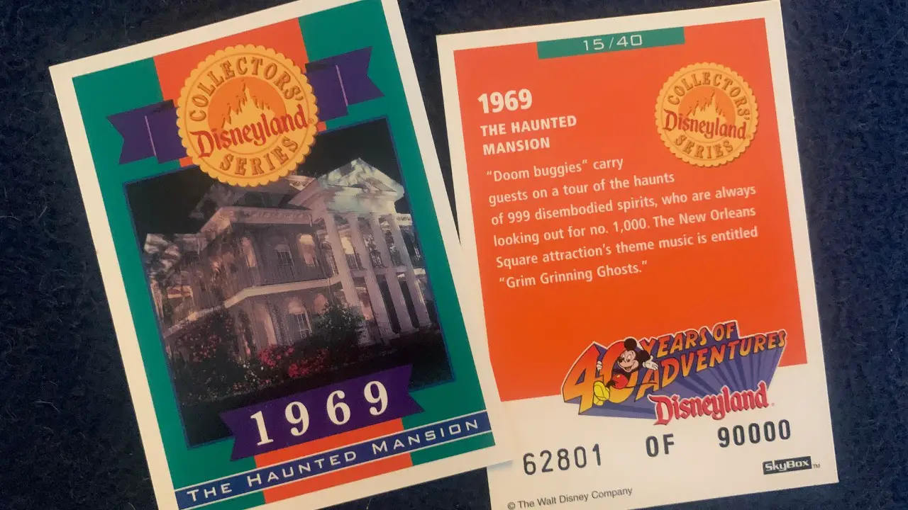 The Haunted Mansion Collectors' Card