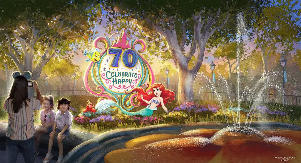 The Little Mermaid Disneyland Resort 70th Celebration Decoration Concept Art