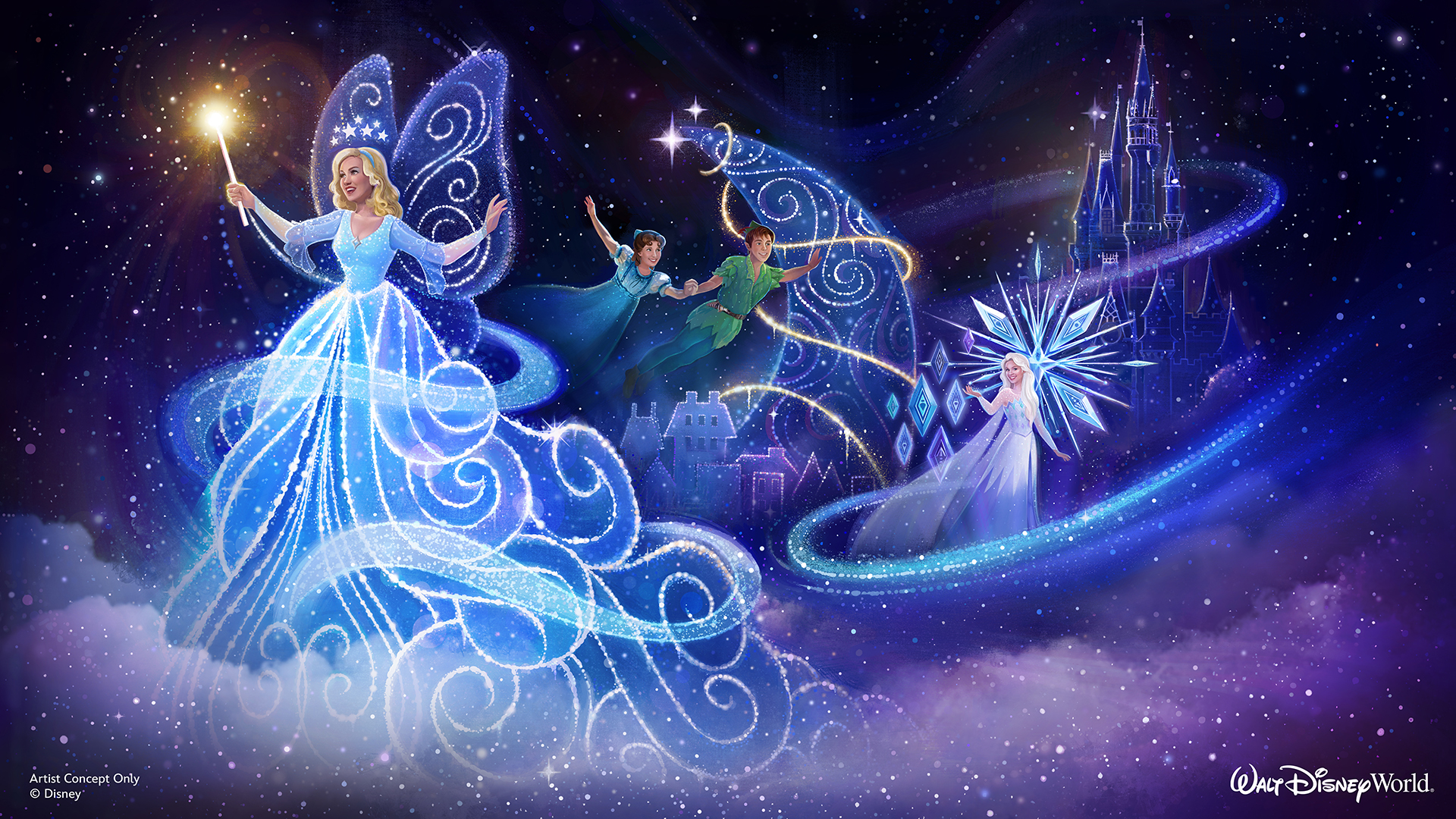 Blue Fairy, "Disney Starlight," Magic Kingdom (Concept Art)