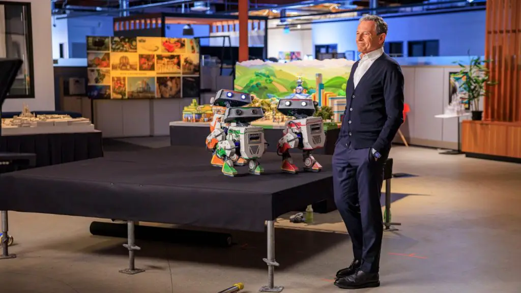 Bob Iger and BDX Droids