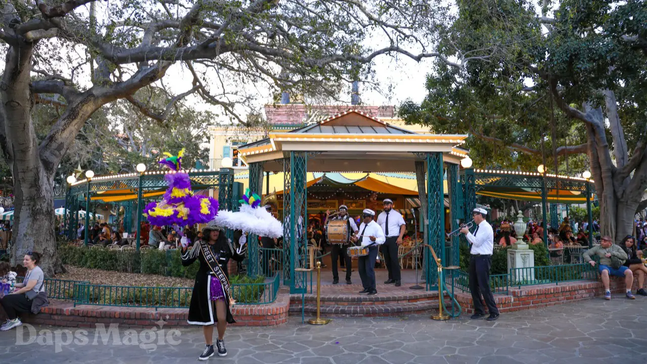 Charles Favors Louisiana Cultural All-Star Brass Band Performs at Disneyland for Mardi Gras