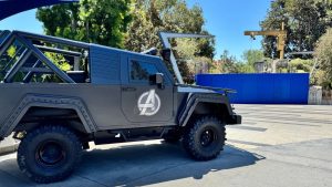 Walls Go Up Around Avengers Campus Entrance From Cars Land at Disney California Adventure