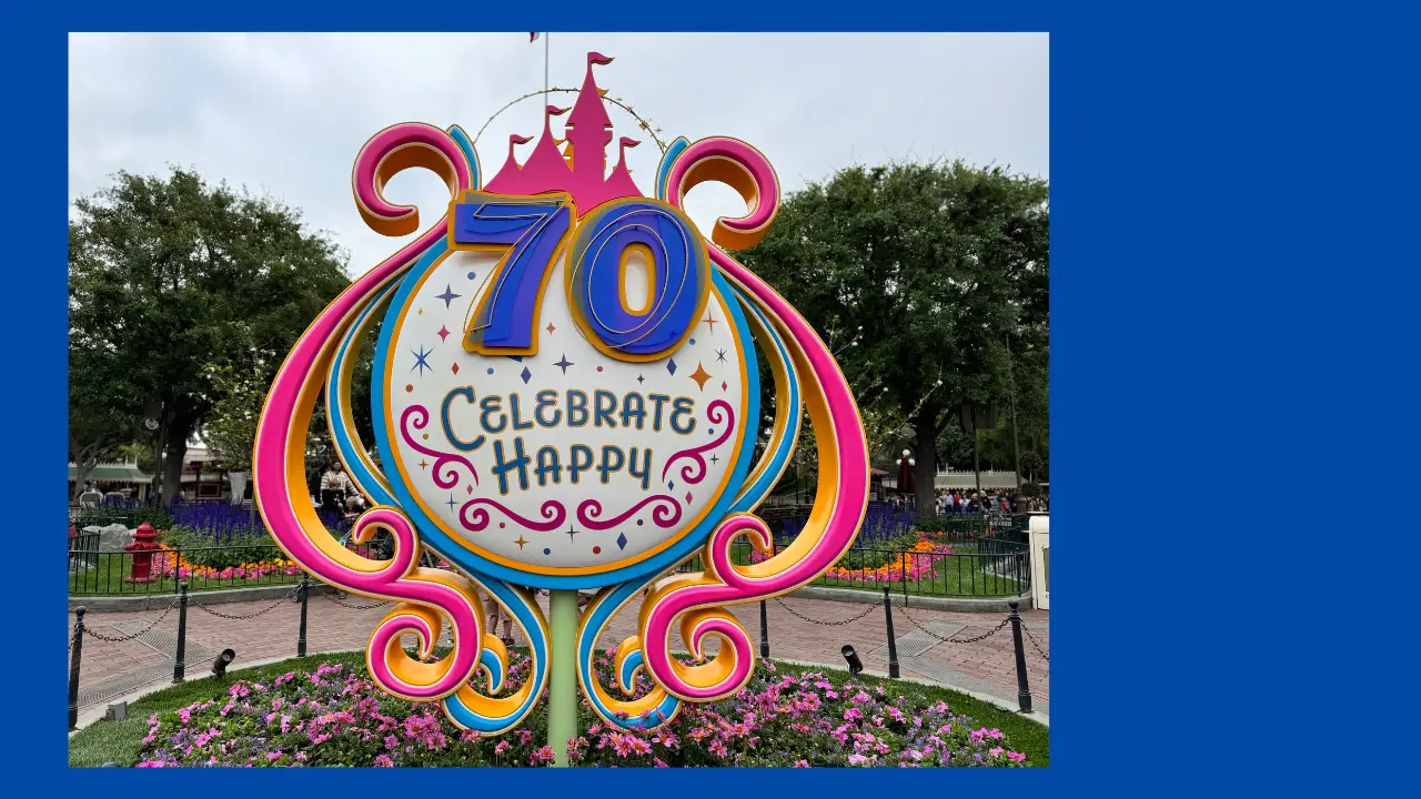 Disneyland Resort 70th Celebration Decorations Main Street USA Disneyland