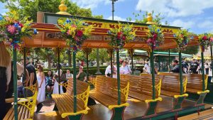 Main Street Vehicles Get Decked Out for Disneyland Resort 70th Celebration