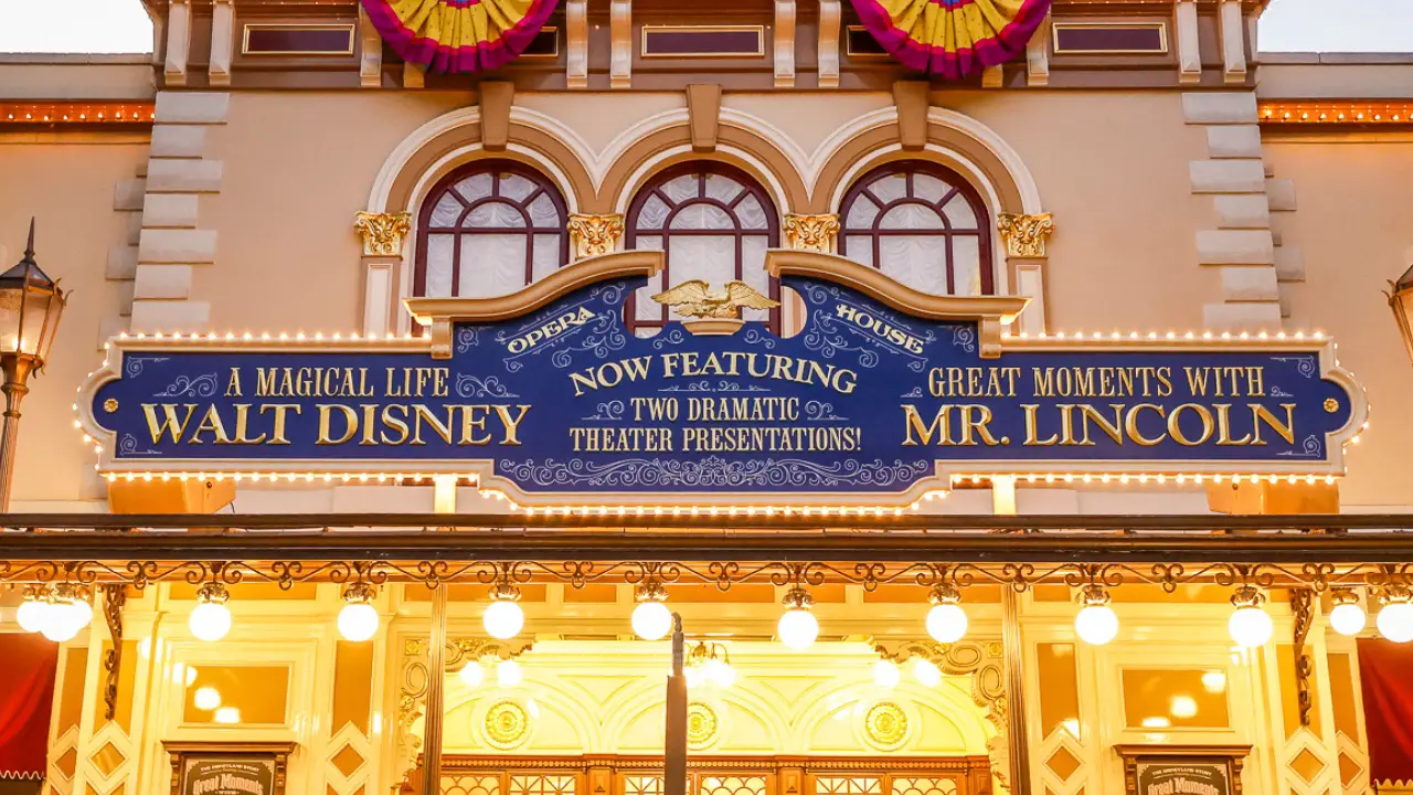 Disneyland Reveals New Marquee for Opera House Ahead of Arrival of ‘Walt Disney – A Magical Life’