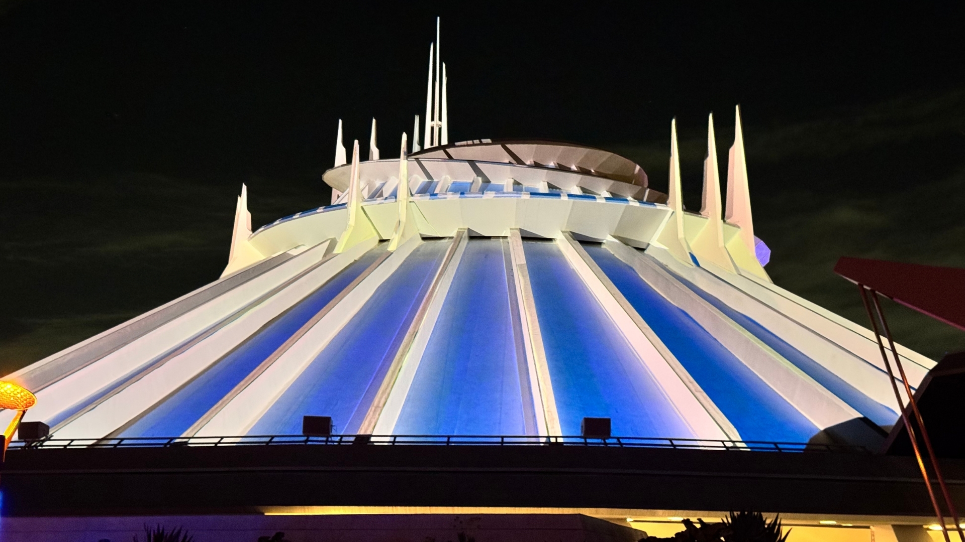 Disneyland’s Space Mountain Comes to Life at Night with ‘The Fantastic Four: First Steps’ Projections