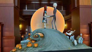 Nightmare Before Christmas Display at Disney's Grand Californian Hotel & Spa