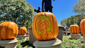 Princess Tiana Jack-O-Lantern at Disneyland