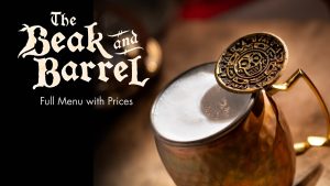 The Beak and Barrel Menu