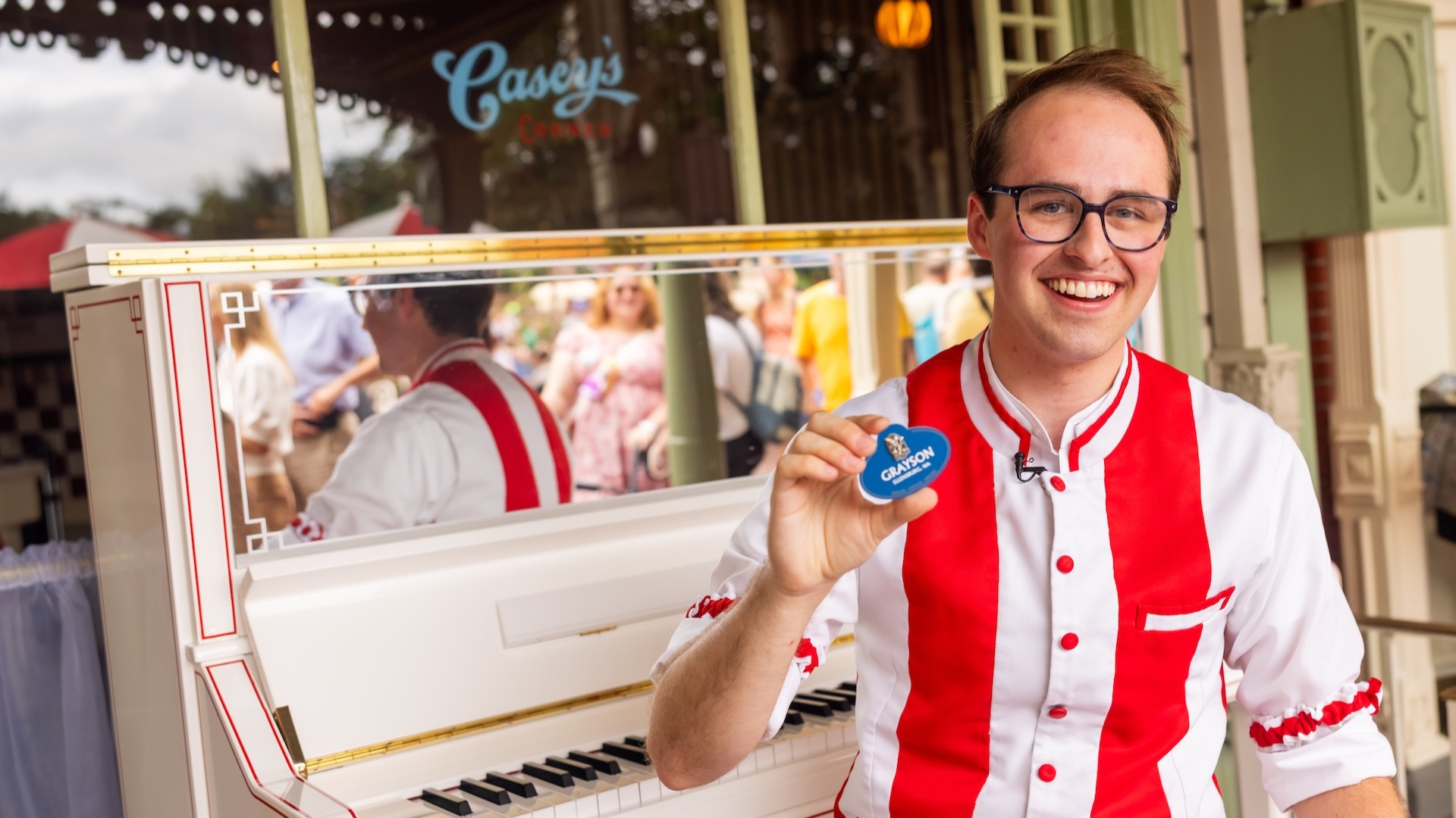 The Walt Disney Legacy Award Bestowed on Magic Kingdom Piano Player Grayson Smith