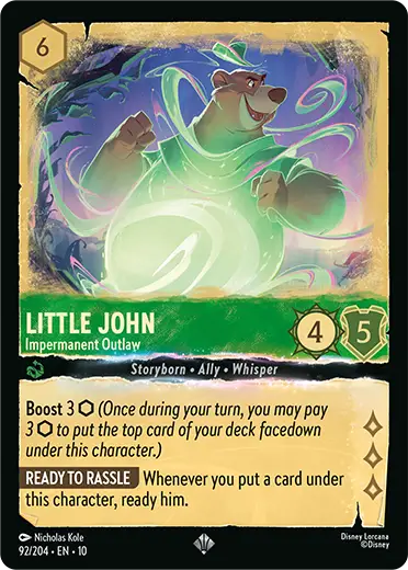 Lorcana Whispers in the Well Set - Little John Card