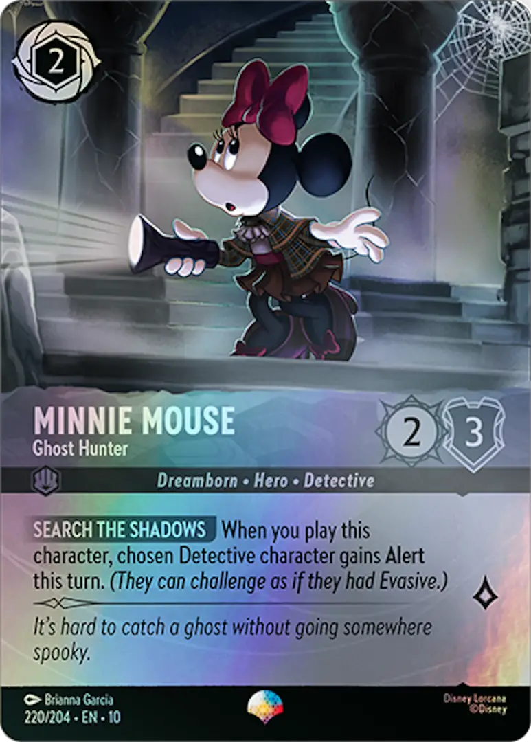 Lorcana Whispers in the Well Set Ghost Hunters Minnie