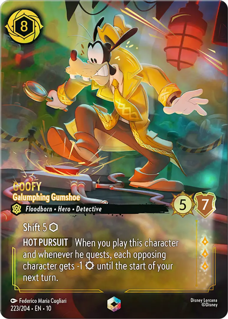 Lorcana Whispers in the Well Set Ghost Hunters Goofy