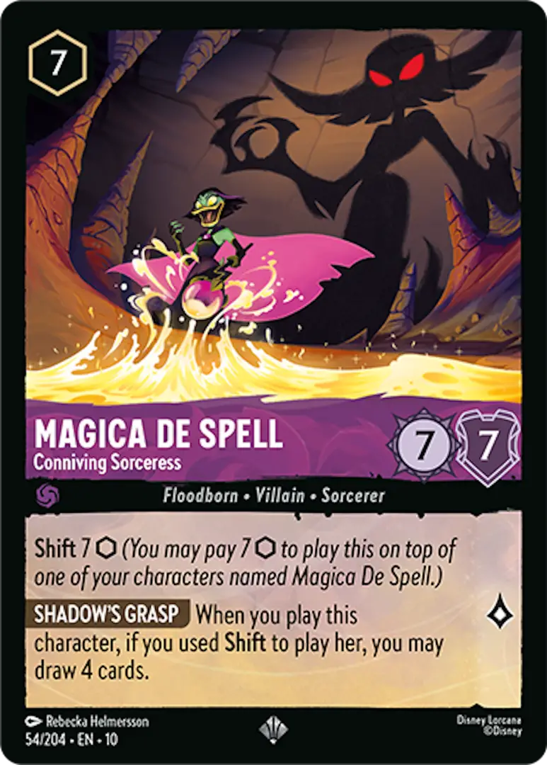 Lorcana Whispers in the Well Villains Cards Magica De Spell