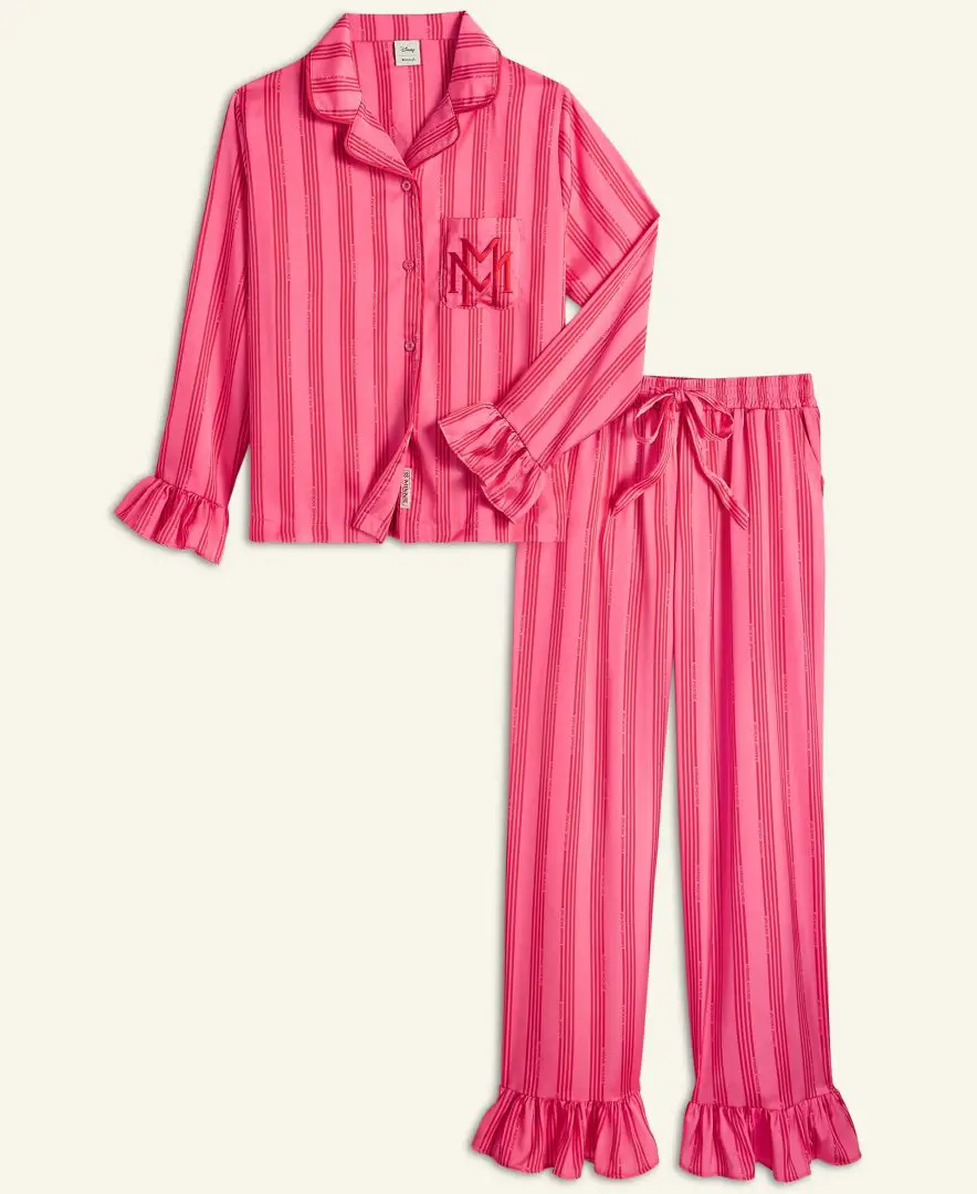 Disney x Macy’s Holiday Collection Women’s Satin Pajamas Sleep Set