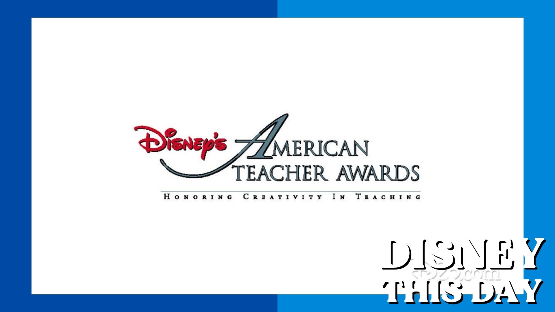 American Teacher Awards | DISNEY THIS DAY | October 7, 1990
