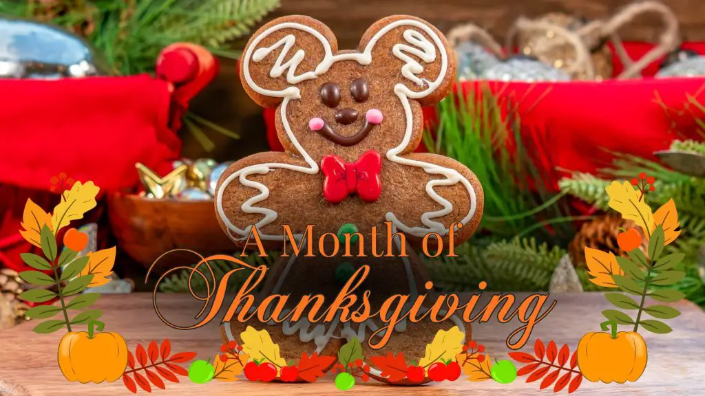 A Month of Thanksgiving - Gingerbread Man