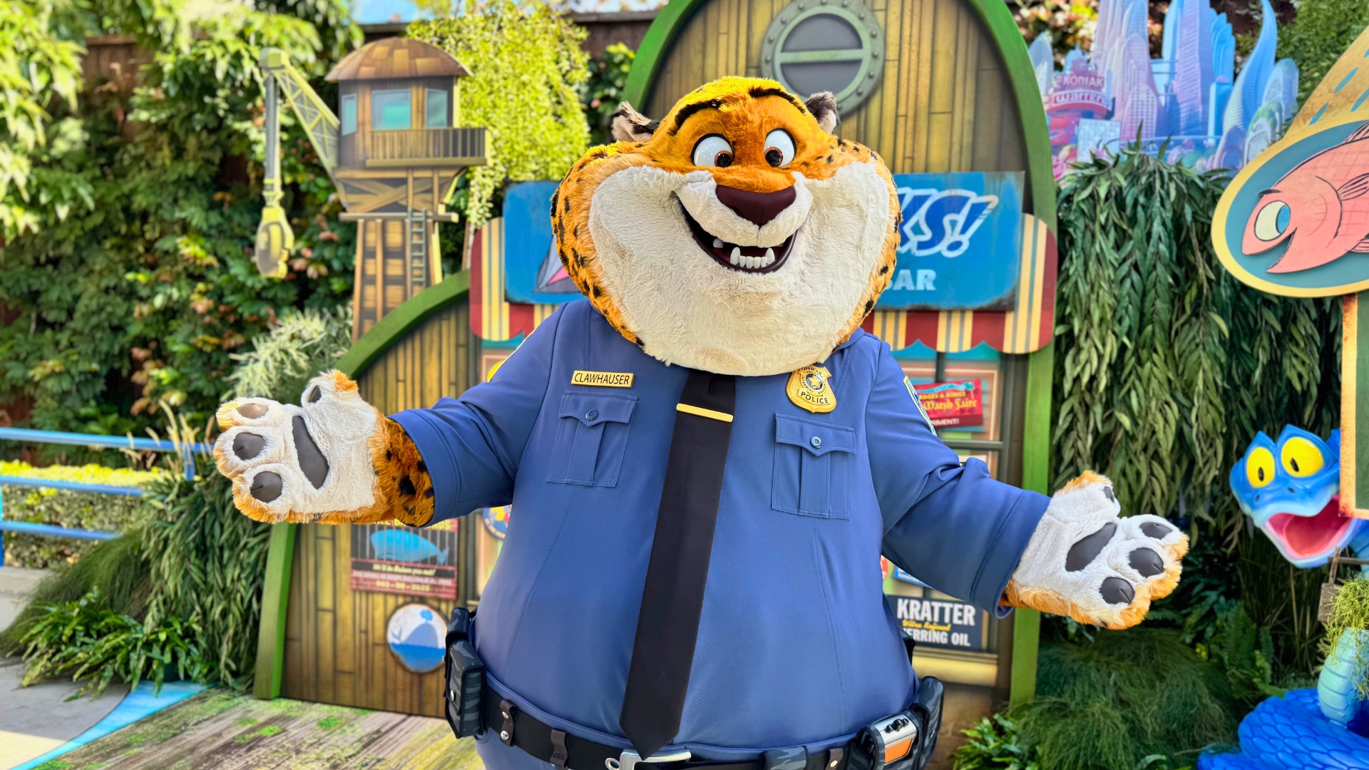 Clawhauser Joins Judy Hopps & Nick Wilde From ‘Zootopia 2’ at Disney California Adventure