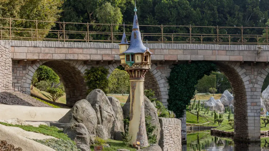 Rapunzel's Tower in Storybook Land Canal Boats at Disneyland