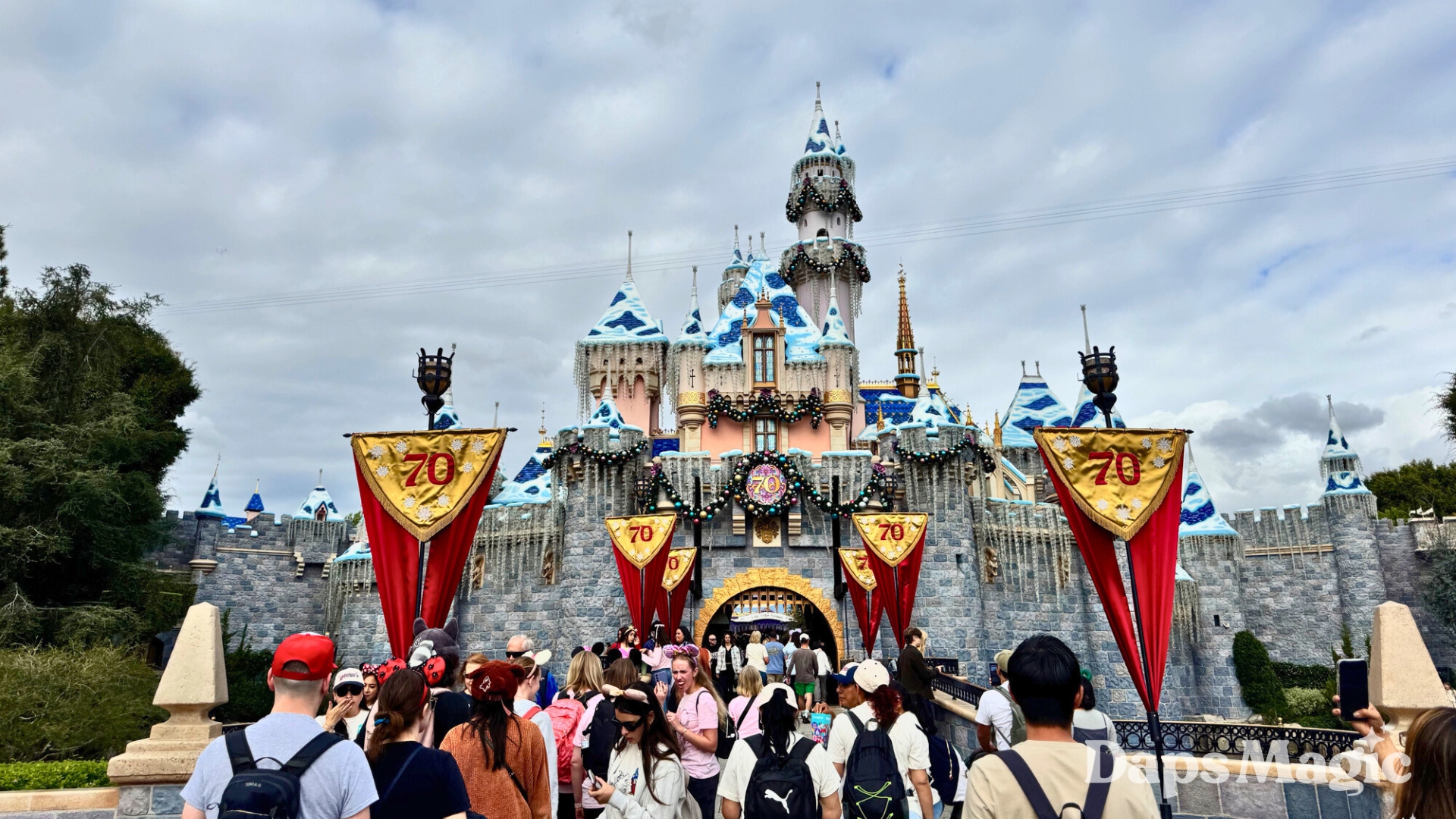 Sleeping Beauty Castle Holidays at the Disneyland Resort