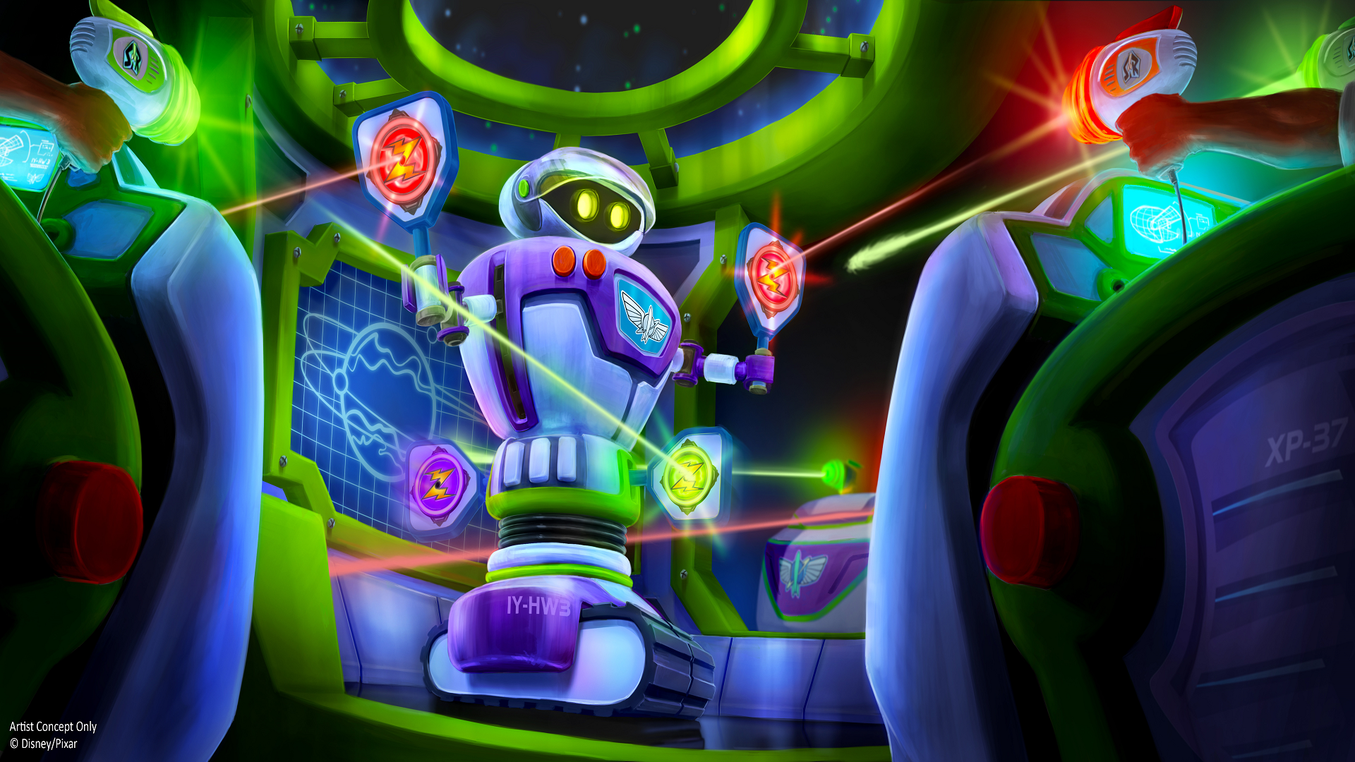Disney Shares Closer Look at Buddy Ahead of Buzz Lightyear’s Space Ranger Spin Reopening
