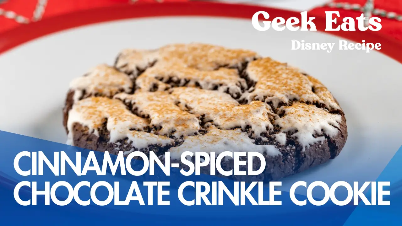 Geek Eats: Cinnamon-Spiced Chocolate Crinkle Cookie Recipe