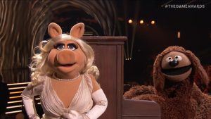 Miss Piggy and Rowlf the Dog at The Game Awards