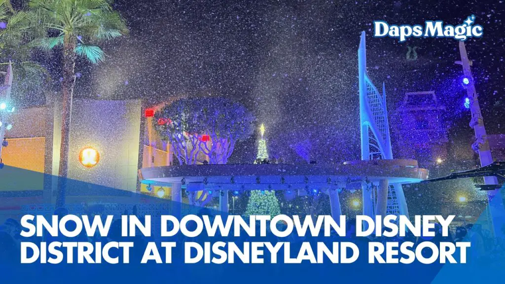 Snow in Downtown Disney District