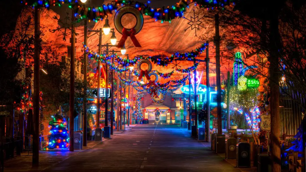 Cars Land Holidays at the Disneyland Resort Radiator Springs