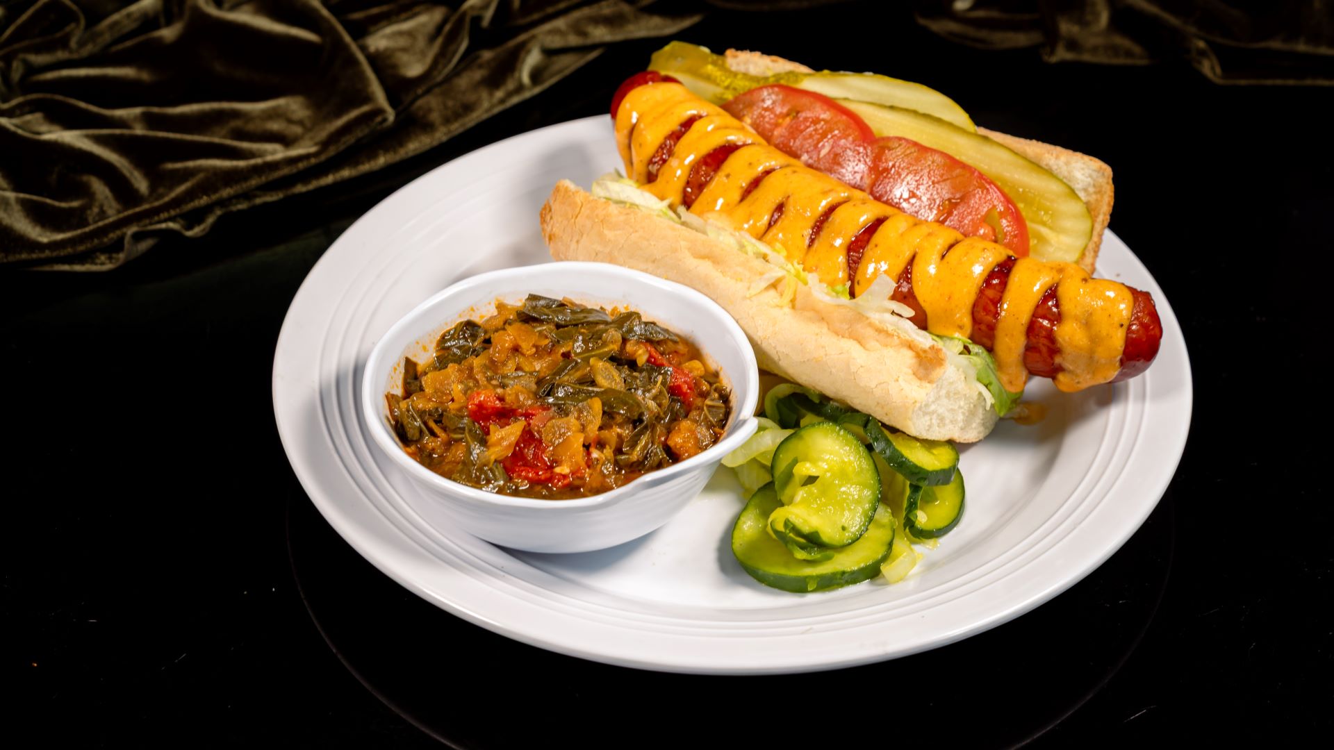 Andouille Sausage Po'Boy at Tiana's Palace