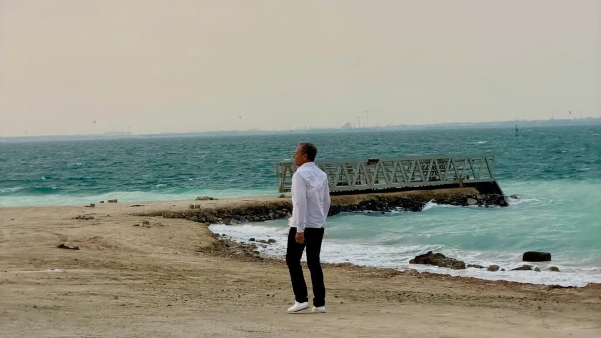 Bob Iger at Future Home of Disneyland Abu Dhabi