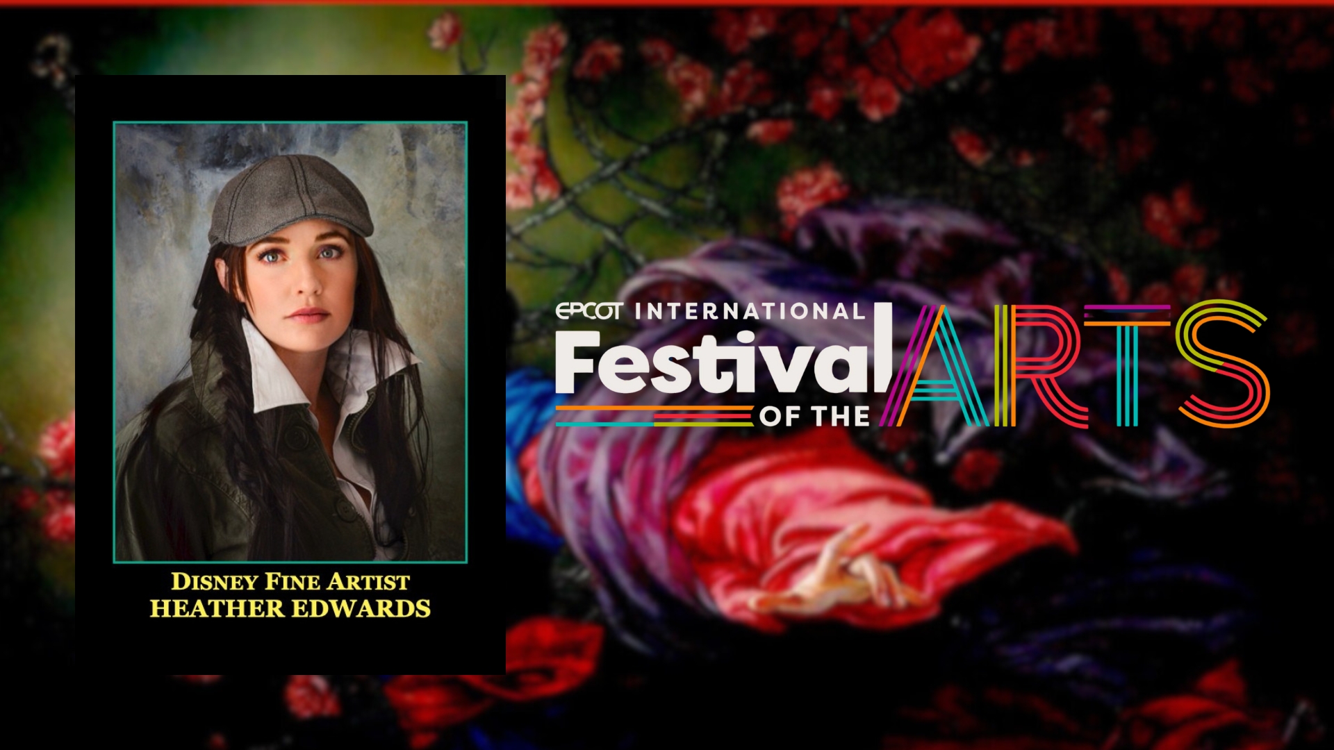 Disney Fine Artist Heather Edwards at EPCOT International Festival of the Arts