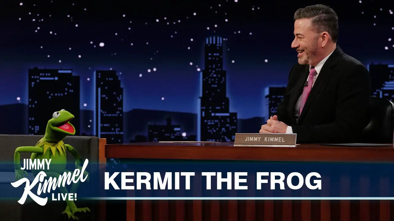 Jimmy Kimmel Interviews Kermit the Frog Ahead of ‘The Muppet Show’ Debut