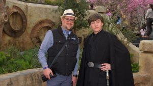 Mr. Daps and Luke Skywalker Star Wars: Galaxy's Edge