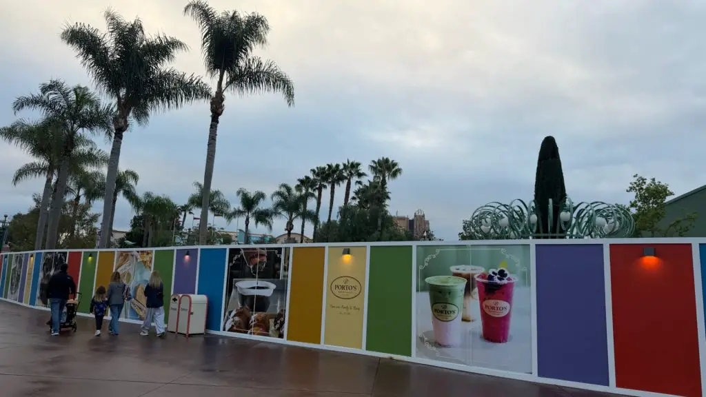 Porto's Construction Site at the Disneyland Resort