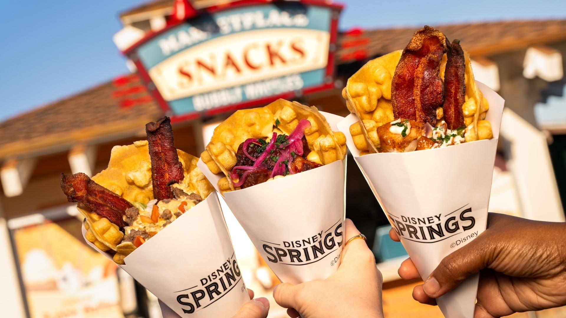 New Savory Waffles Coming to Marketplace Snacks in Disney Springs