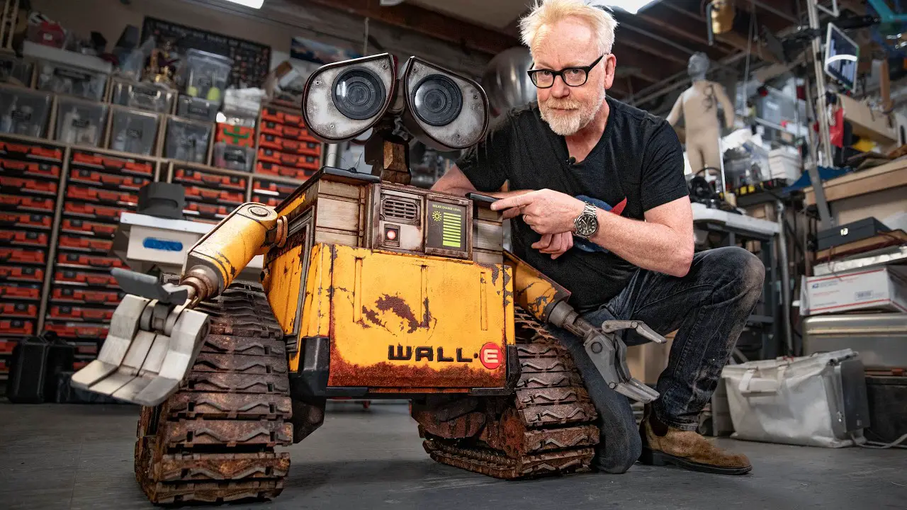 Adam Savage Meets a Real-Life Wall-E Robot!