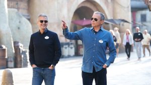 Incoming and Outgoing Disney CEOs Spend Morning at Disneyland