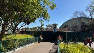 Walls Expand Around Future Porto’s Bakery and Cafe at Disneyland Resort Changing Walking Patterns