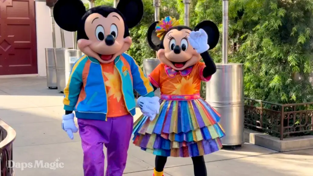 Mickey and Minnie Disney California Adventure 25th Anniversary Outfits