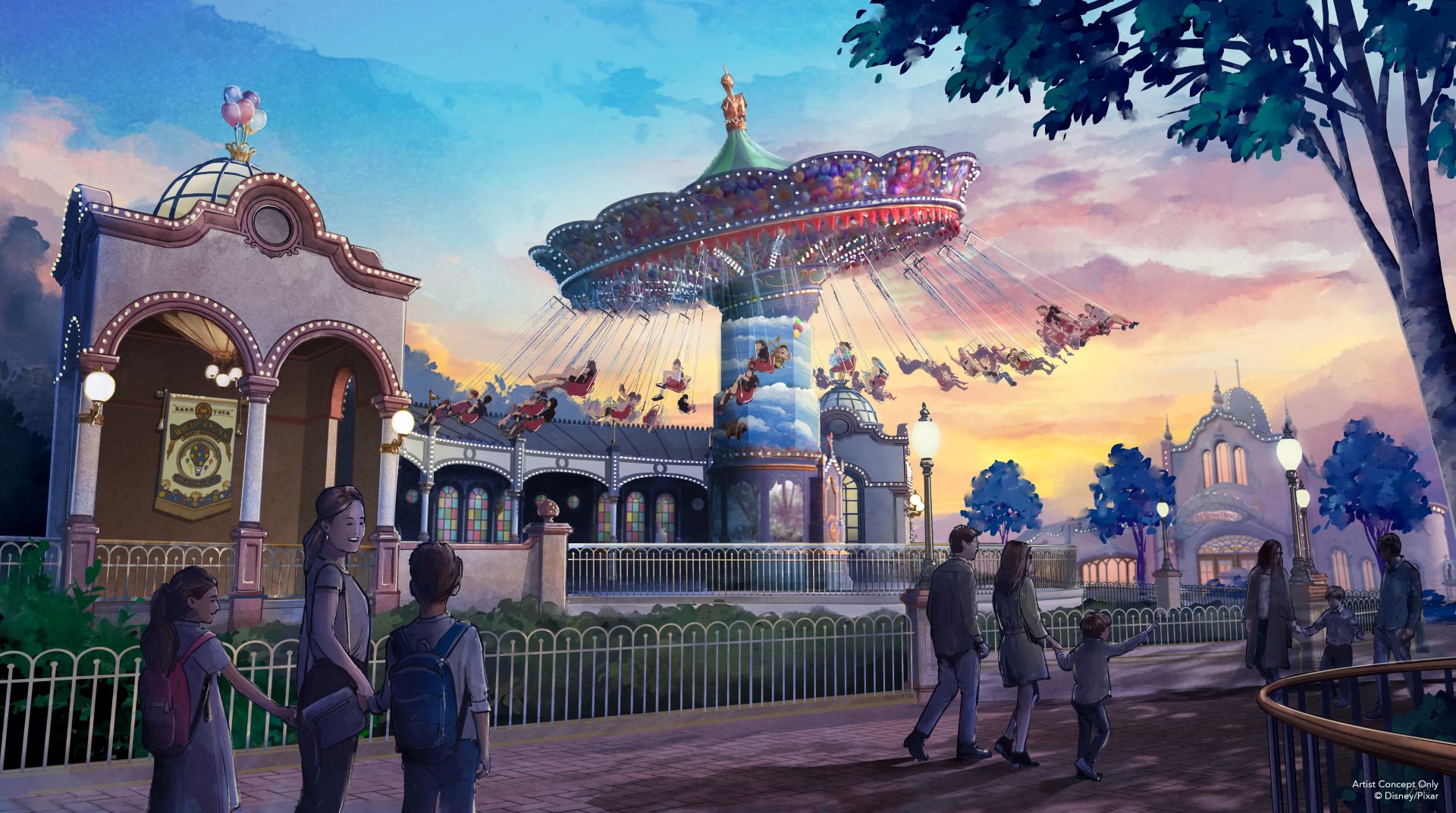 Up Exterior Rendering at Disneyland Paris