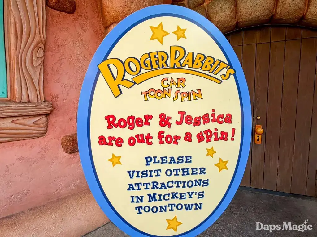 Roger Rabbit's Car Toon Spin Closes for Refurbishment at Disneyland