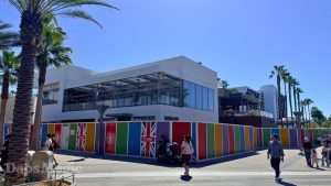 Scrims and Scaffolding Come Down Around Future Home of Earl of Sandwich at Downtown Disney District