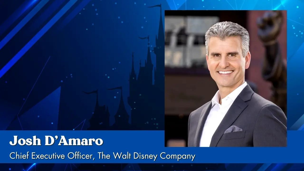 Josh D’Amaro Becomes CEO of The Walt Disney Company
