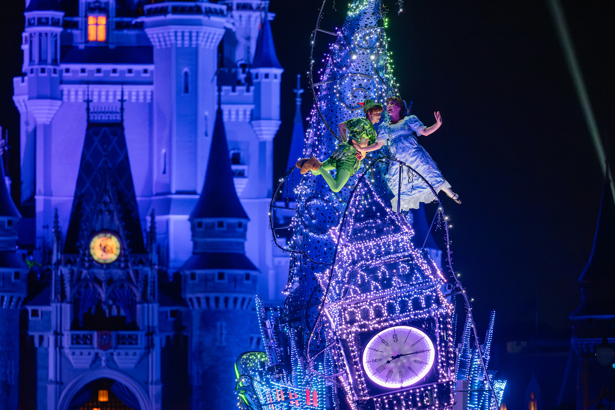 Peter Pan and Wendy Take Flight in Disney Starlight Dream