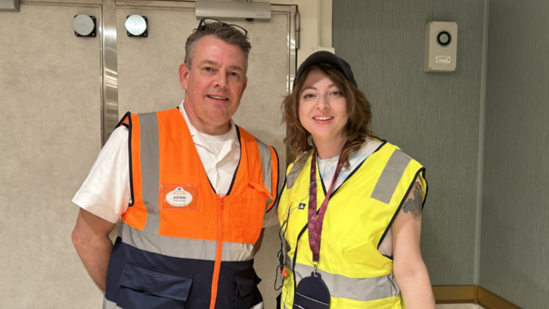 Johan and Rain Aboard the Disney Destiny