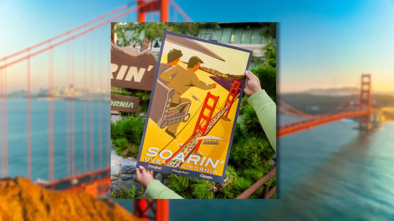 Artwork for Special Soarin’ Over California Magic Key Poster Revealed